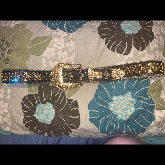 Tim & Simonsen Braited Wide Belt - Black/Gold main image 0